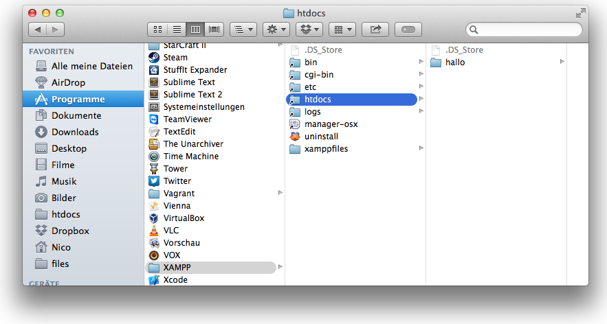 Unser Projekt Ordner